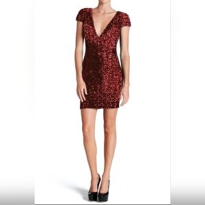 Dress the Population Zoe Sequin Mini Dress Sz.XS EE5